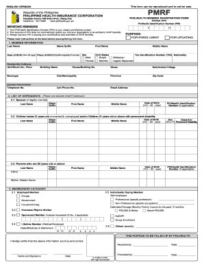 philhealth cf1 form 2024|PMRF PhilHealth Member Registration Form .